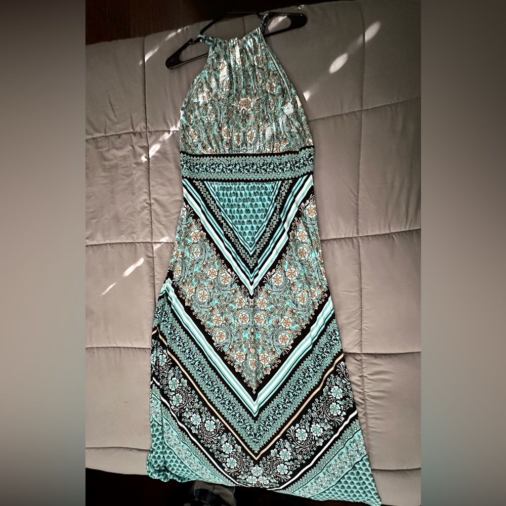 Halter top maxi dress